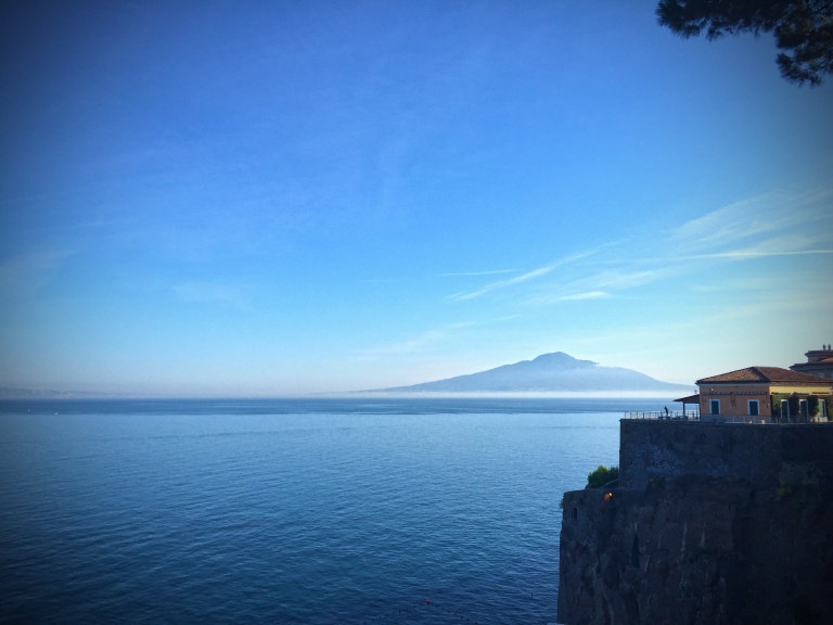 View of Vesuvius from our hotel
