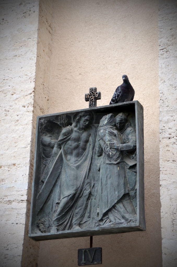 Stations of the Cross outside St. Peter's