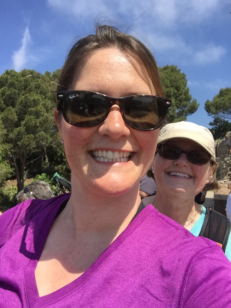 Me and my mom hiking on Capri