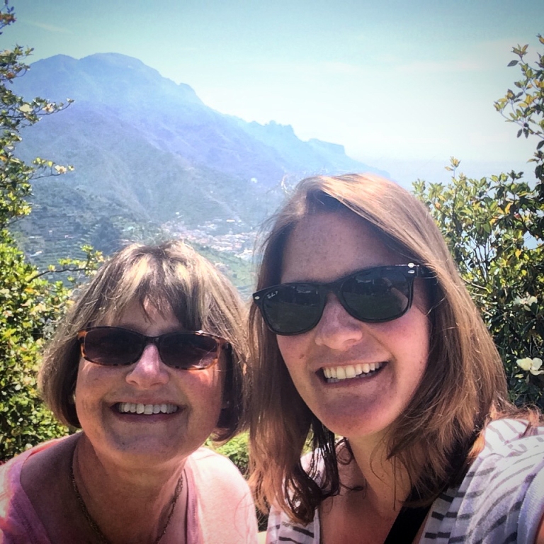My mom and I in scenic Ravello